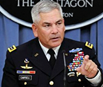 جنرال کمپبل: مشکل نیروهای امنیتی افغانستان ضعف رهبری است